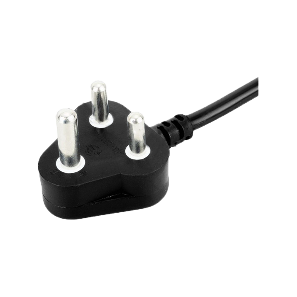JF-19 Large South African three-core plug power cord